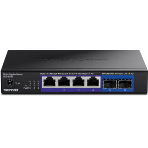 TRENDnet TEG-S562 6-Port Unmanaged 2.5G Ethernet Switch, 10G SFP+ port, wall mountable
